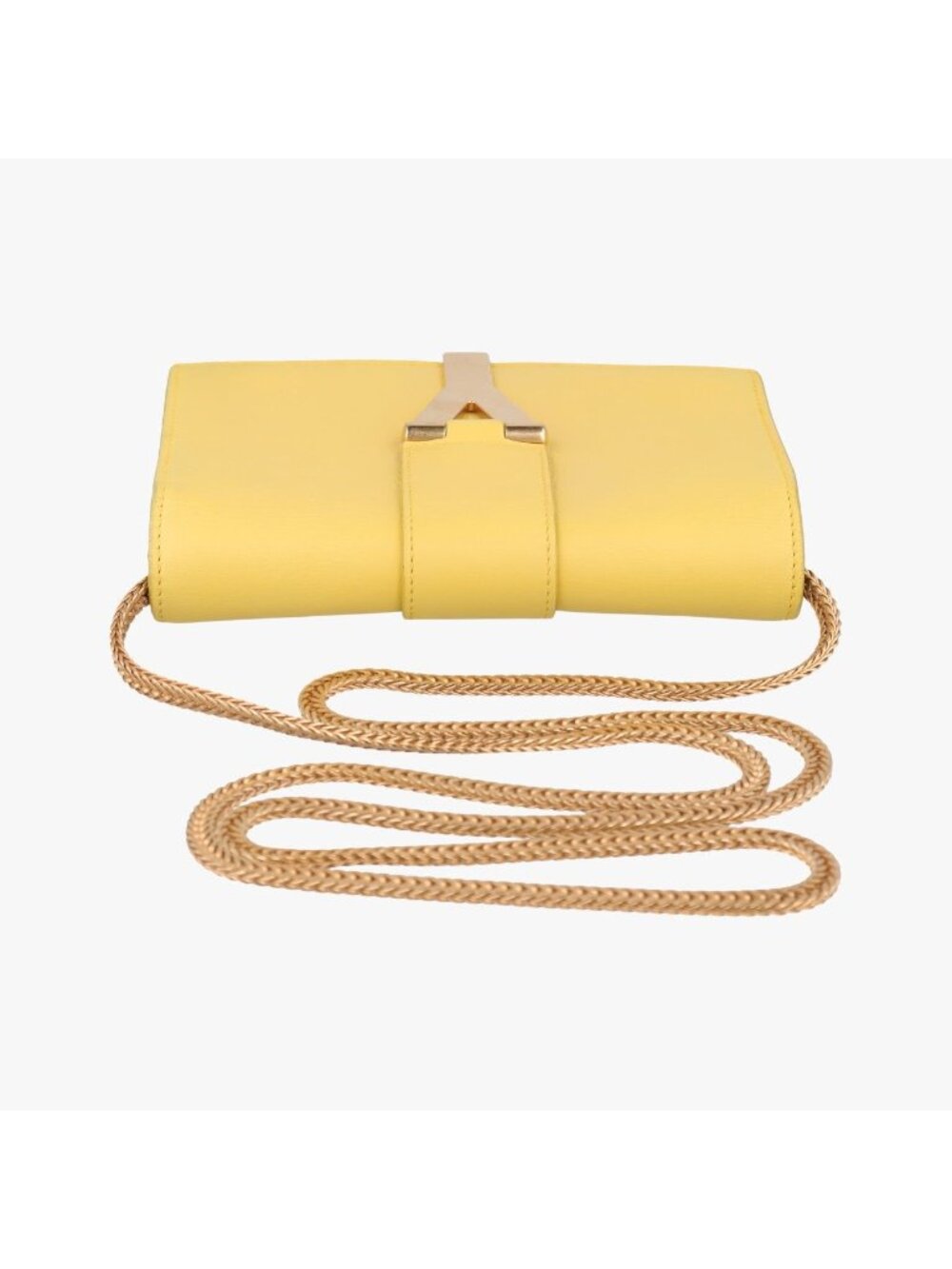★SOLD★ Saint Laurent Yves Laurenty Line Yellow Leather Messenger - Picture 8 of 15